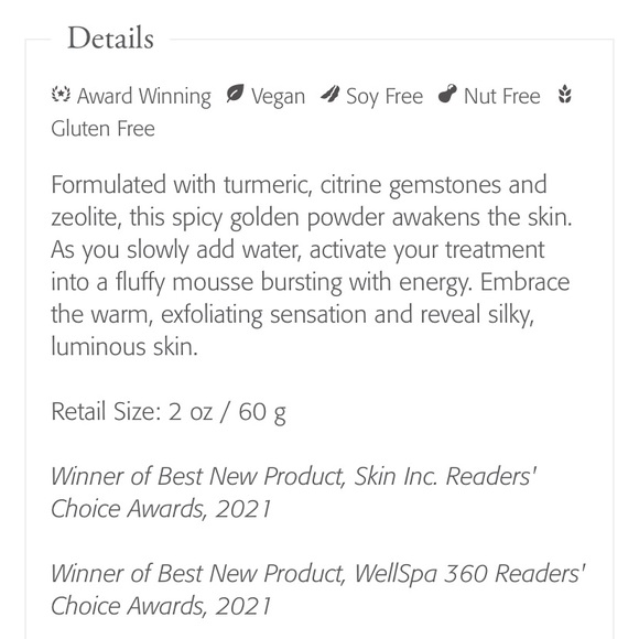 Eminence Organic Skin Care
Turmeric Energizing Treatment - Picture 7 of 11